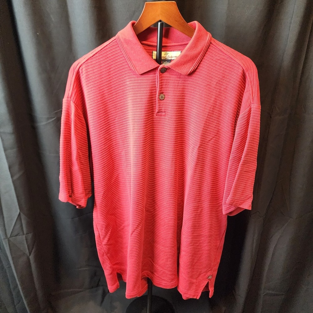 Tommy Bahama Red Polo Shirt Size  Large‎